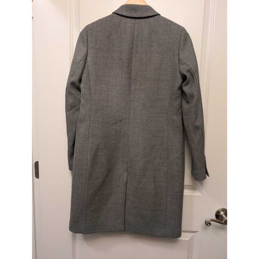 J. Crew Factory Women's Gray Tailored Long Coat - Picture 6 of 6